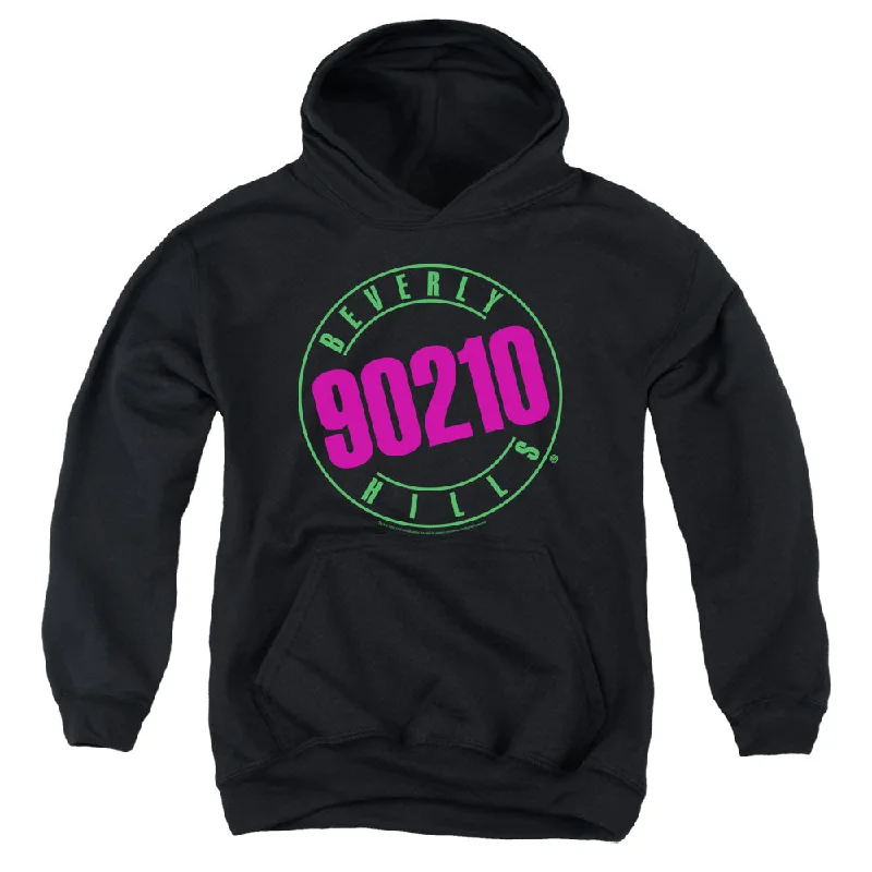 Great Deals Beverly Hills 90210 Kids Hoodie Neon Logo Black Hoody