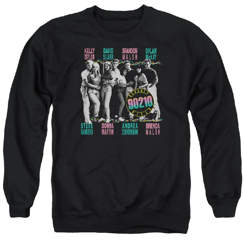 Time-Limited Offer Beverly Hills 90210 Sweatshirt Cast with Names Black Pullover