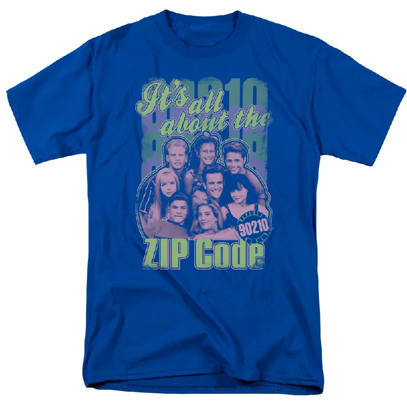 Best Seller Beverly Hills 90210 T-Shirt Zip Code Royal Tee