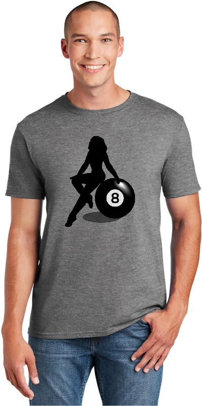 Shop and Save Billiards Pin Up Girl 8 Ball Shirt