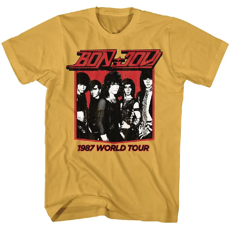 Instant Discount Bon Jovi 1987 World Tour Ginger T-shirt