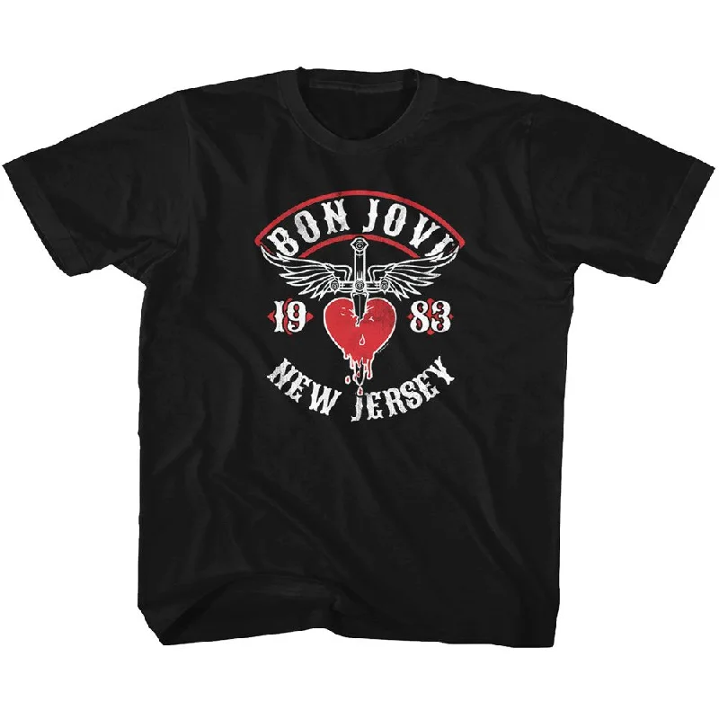 Price Drop Bon Jovi Kids T-Shirt 1983 New Jersey Tee