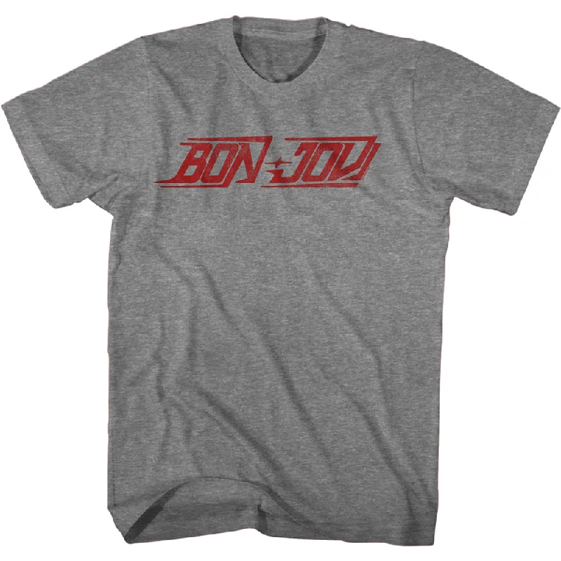Early Access Bon Jovi Logo Graphite Heather T-shirt