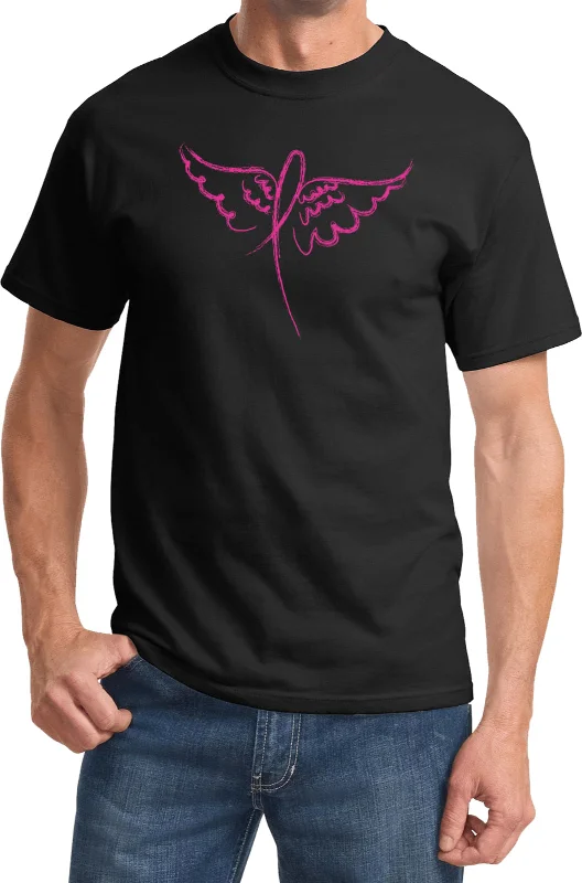 Price Drop Breast Cancer Awareness T-shirt Wings Ribbon