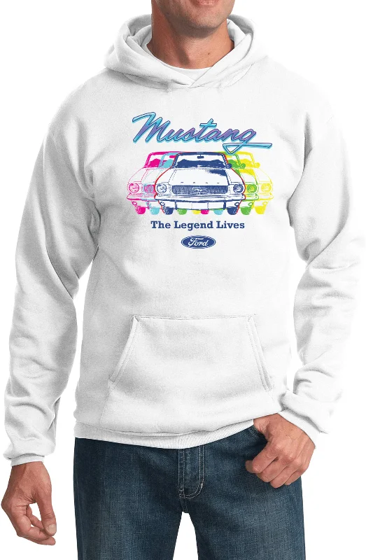 Sale Event Colorful Ford Mustang Hoodie Legend Lives