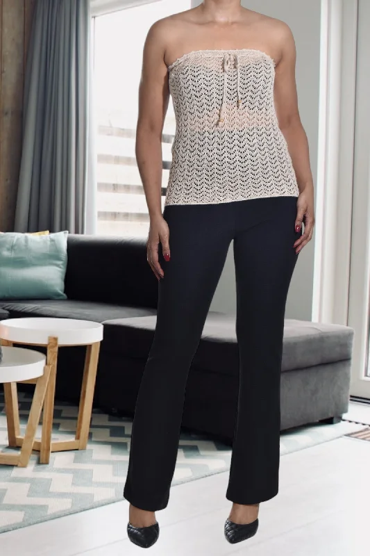 Discount Days Beige Crochet Top