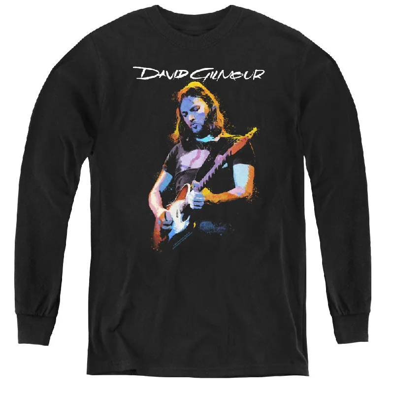 Limited Time David Gilmour Kids Long Sleeve Shirt Classic Portrait Black Tee
