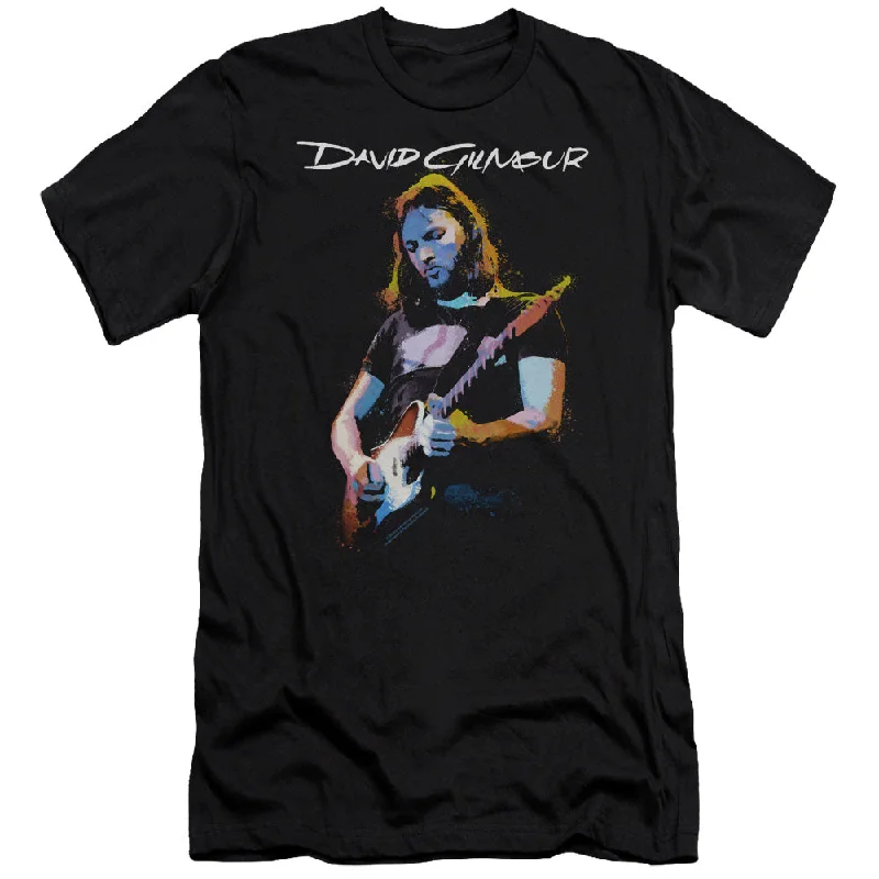 Today's Special David Gilmour Premium Canvas T-Shirt Classic Portrait Black Tee