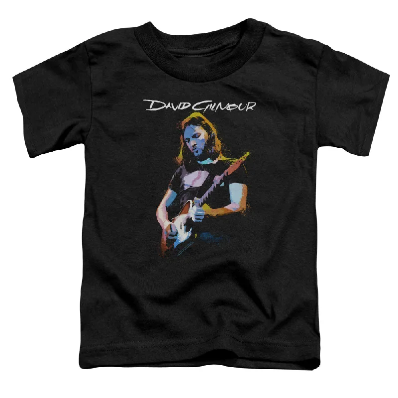 Online Specials David Gilmour Toddler T-Shirt Classic Portrait Black Tee