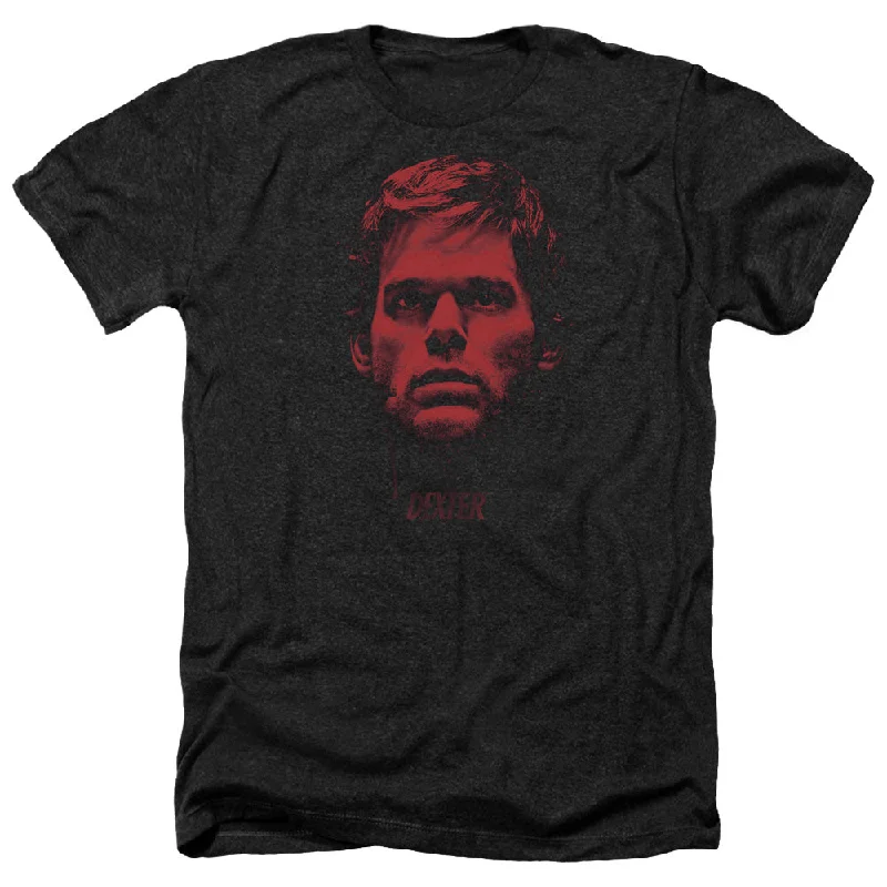 Today Only Dexter Heather T-Shirt Bloody Face Black Tee