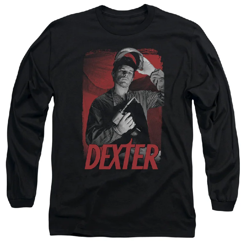 Deal Alert Dexter Long Sleeve T-Shirt Drill Black Tee