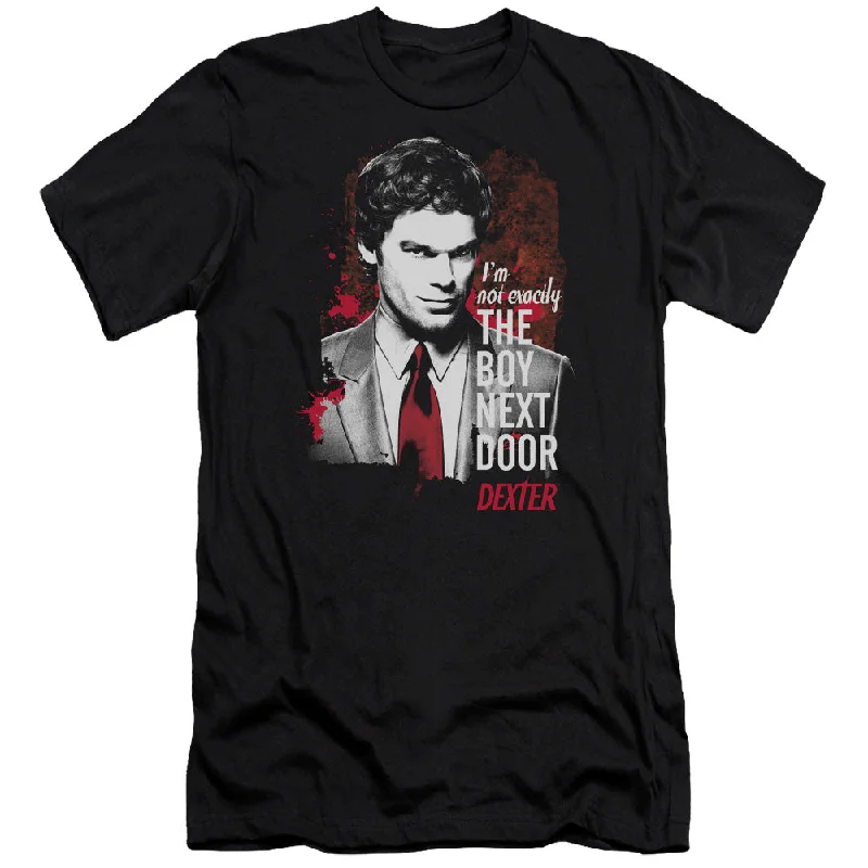 Flash Sale Dexter Premium Canvas T-Shirt Boy Next Door Black Tee