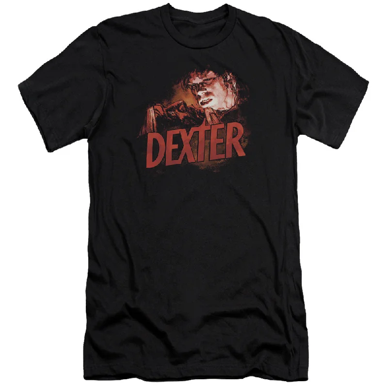 Price Rollback Dexter Premium Canvas T-Shirt Drawing Black Tee