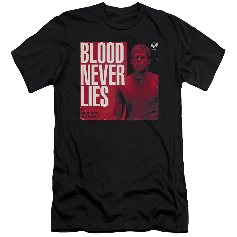 Special Promotion Dexter Slim Fit T-Shirt Blood Never Lies Black Tee