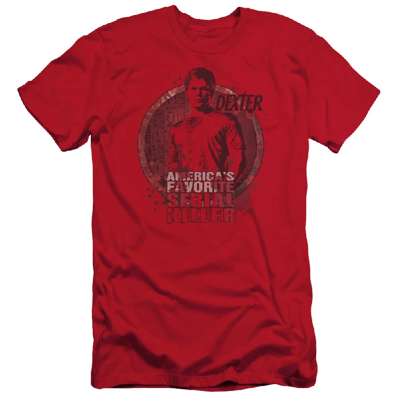 Don't Miss Dexter Slim Fit T-Shirt Dexter Americas Favorite Red Tee