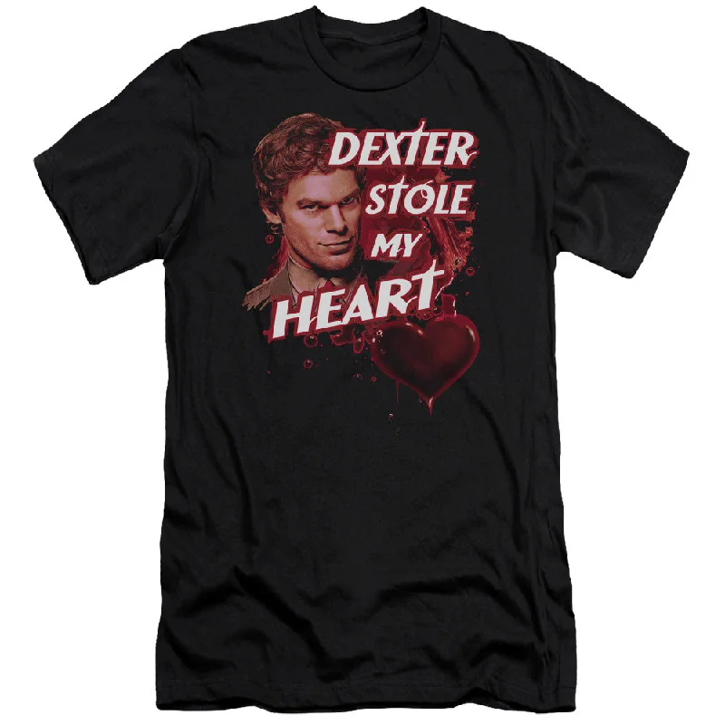Holiday Sale Dexter Slim Fit T-Shirt Dexter Stole My Heart Black Tee