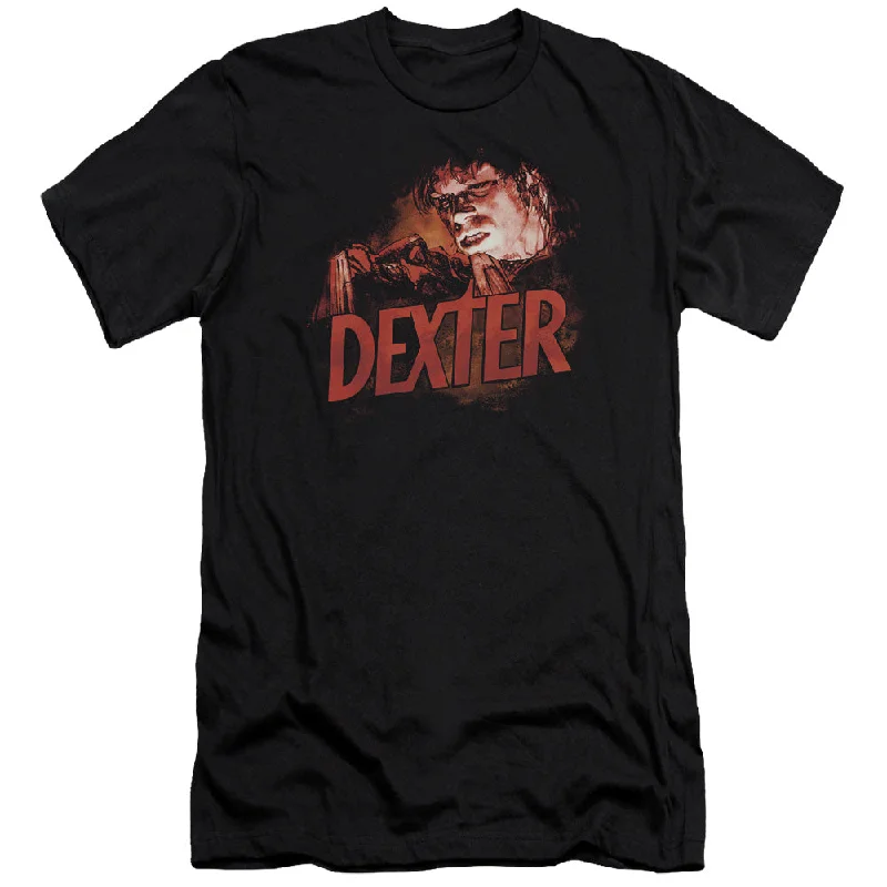 Price Reduction Dexter Slim Fit T-Shirt Drawing Black Tee