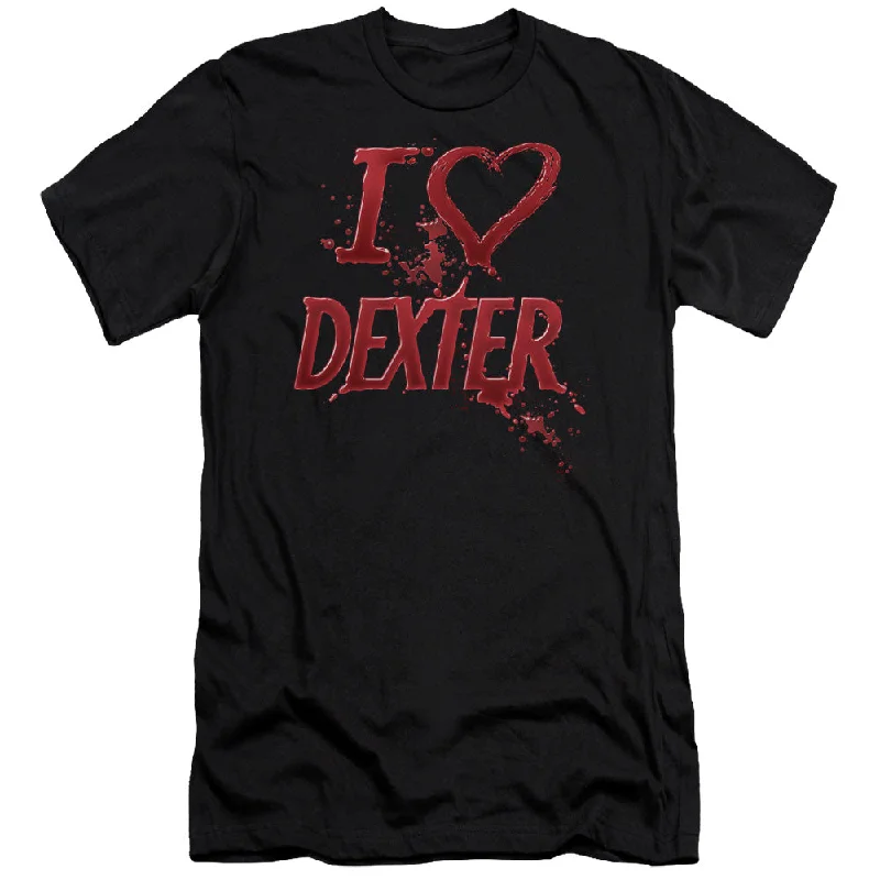 Last Chance Dexter Slim Fit T-Shirt I Love Dexter Black Tee