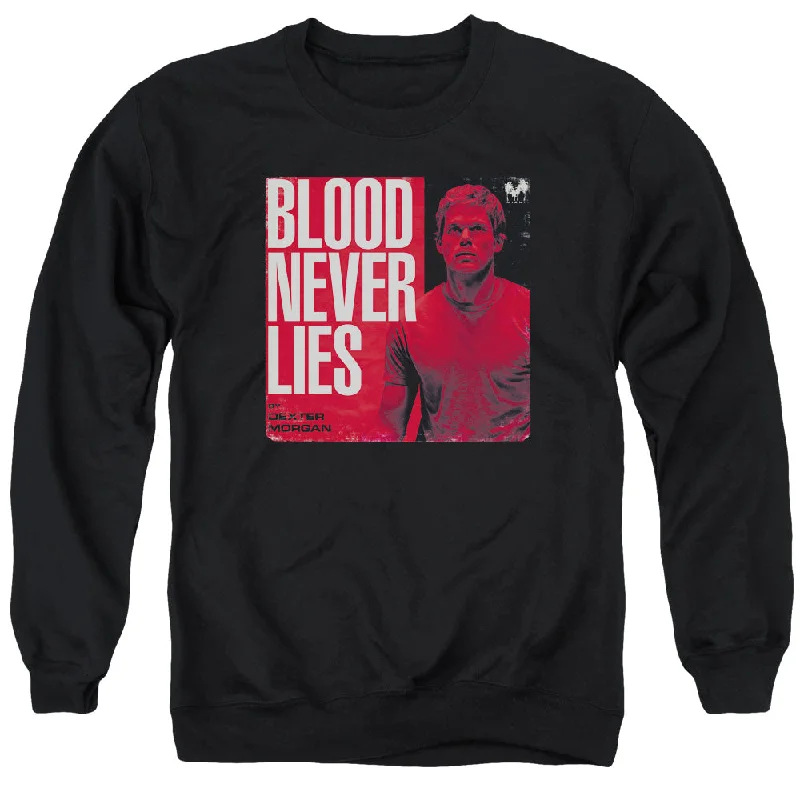 Deep Discounts Dexter Sweatshirt Blood Never Lies Black Pullover