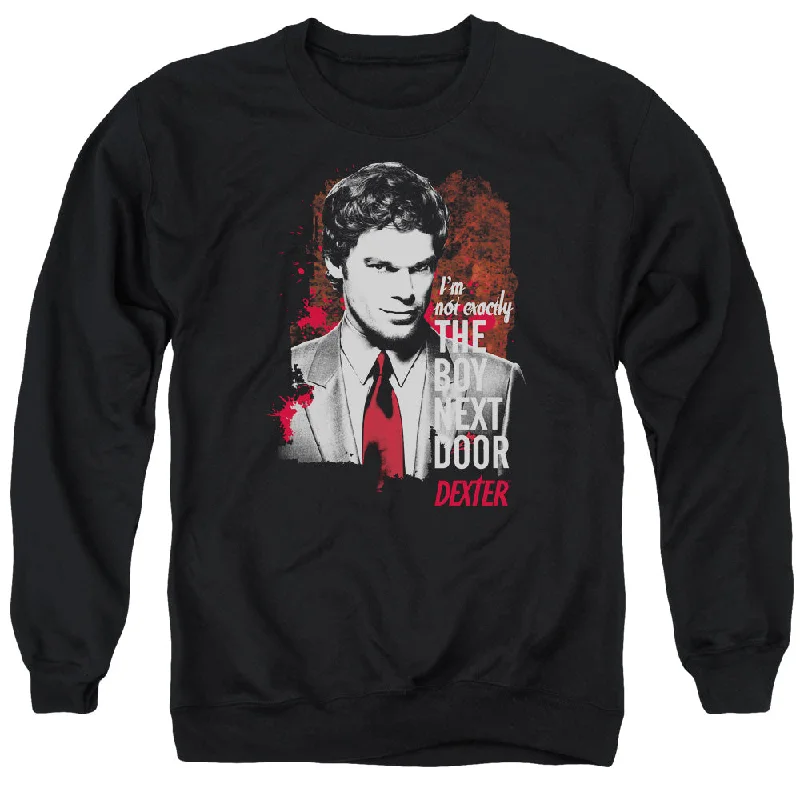 Super Bargain Dexter Sweatshirt Boy Next Door Black Pullover