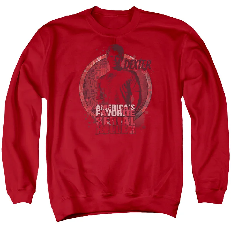 Weekend Deal Dexter Sweatshirt Dexter Americas Favorite Red Pullover