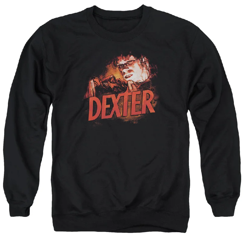 Shop and Save Dexter Sweatshirt Drawing Black Pullover