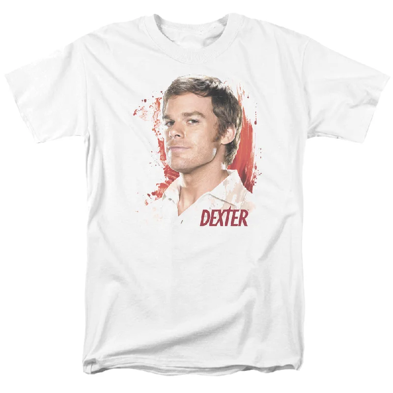 Unbeatable Prices Dexter T-Shirt Blood Splatter Portrait White Tee