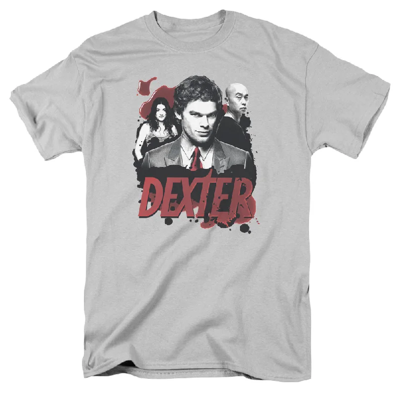 Limited Availability Dexter T-Shirt Bloody Trio Silver Tee