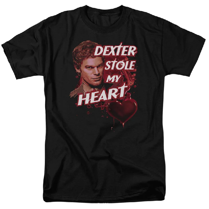 While Supplies Last Dexter T-Shirt Dexter Stole My Heart Black Tee