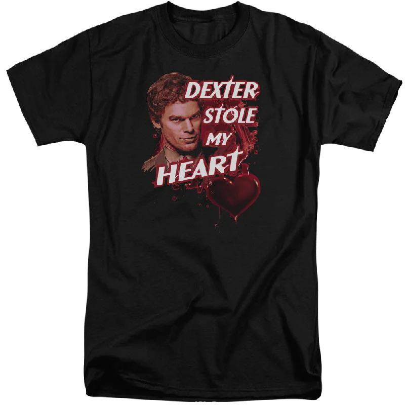 Last Chance Dexter Tall T-Shirt Dexter Stole My Heart Black Tee