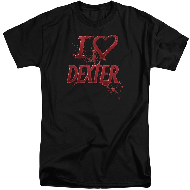 Value Deals Dexter Tall T-Shirt I Love Dexter Black Tee