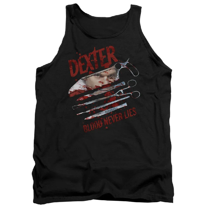 Price Slash Dexter Tanktop Blood Never Lies Black Tank