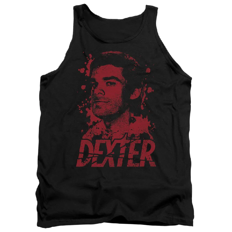 Epic Deals Dexter Tanktop Blood Splatter Black Tank