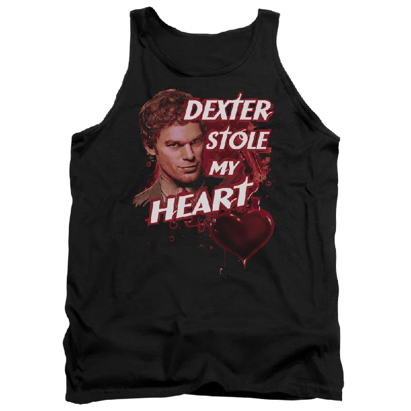 Crazy Savings Dexter Tanktop Dexter Stole My Heart Black Tank