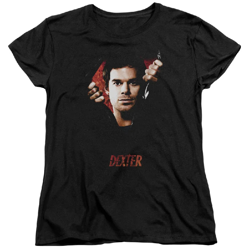 Best Bargains Dexter Womens T-Shirt Portrait Black Tee