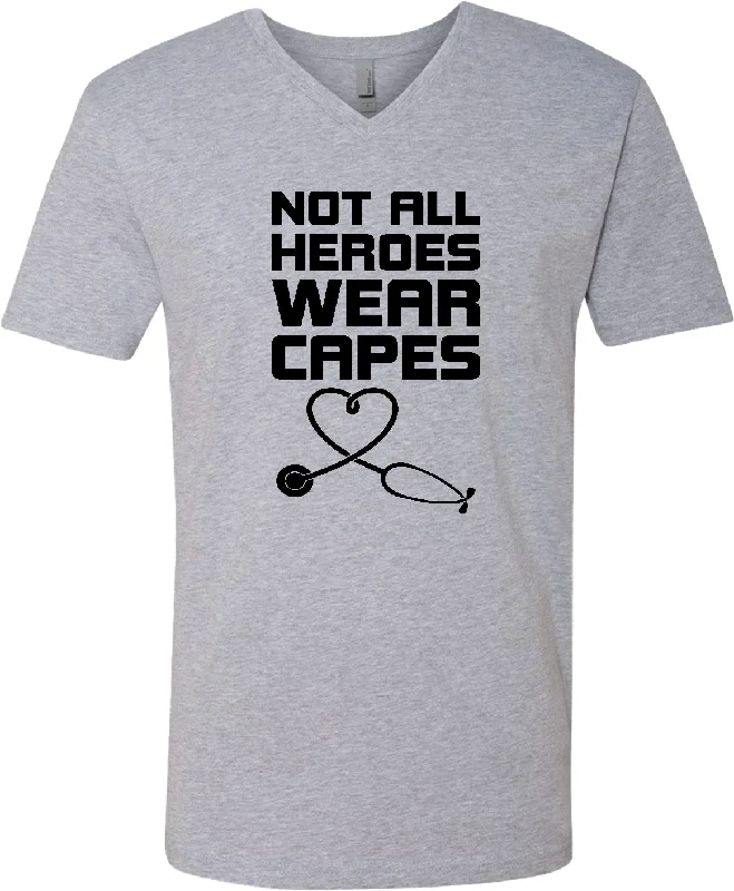 Price Rollback Doctor and Nurse Hero V-Neck Shirt