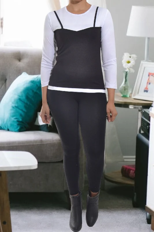 Huge Savings Ladies 2 In 1 Top