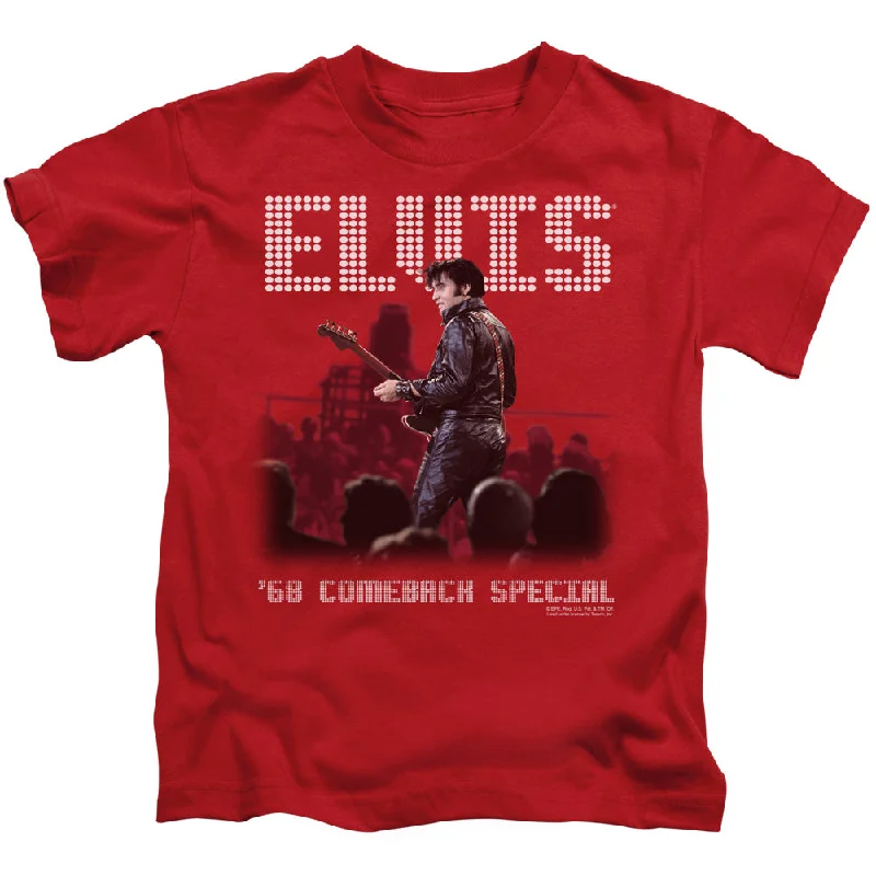 Deep Discounts Elvis Presley Boys T-Shirt 68 Comeback Special Red Tee