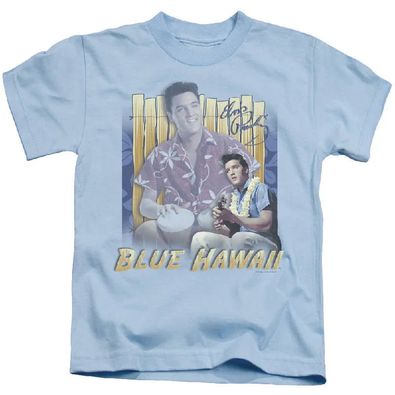 Big Savings Elvis Presley Boys T-Shirt Blue Hawaii Carolina Blue Tee