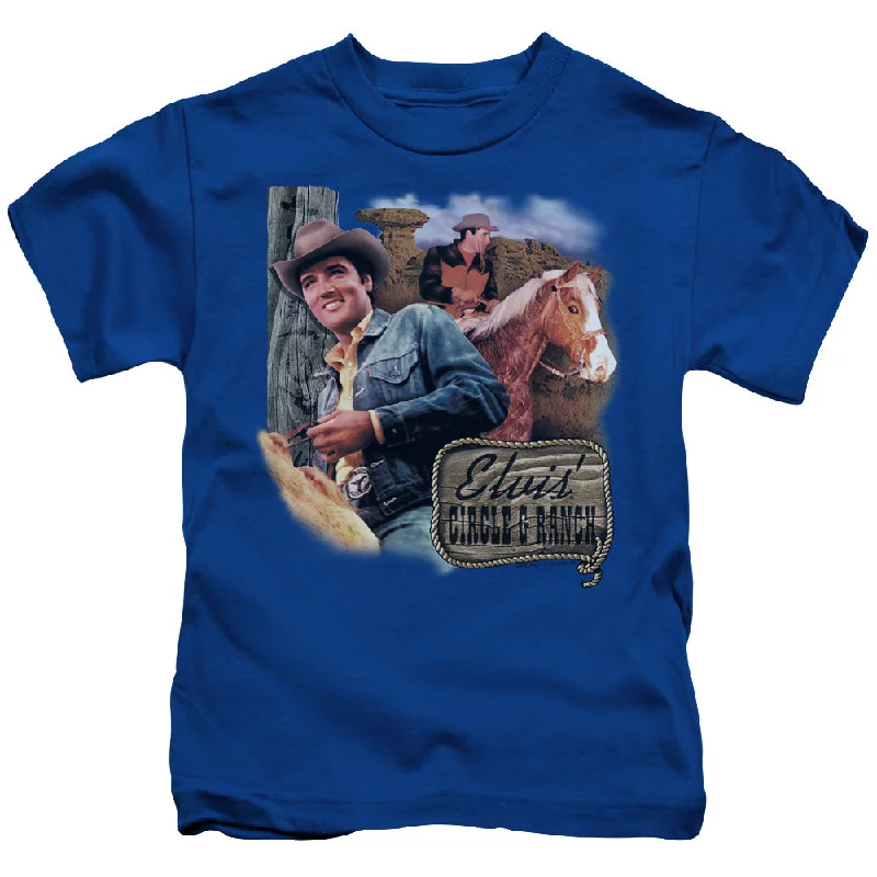 Stock Clearance Elvis Presley Boys T-Shirt Circle G Ranch Royal Tee