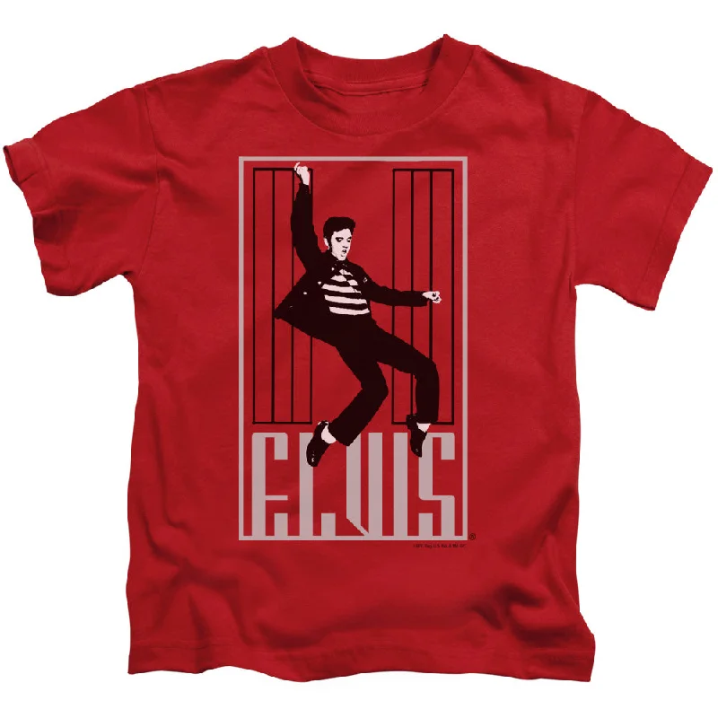 Overstock Sale Elvis Presley Boys T-Shirt Dancing Jailhouse Rock Red Tee
