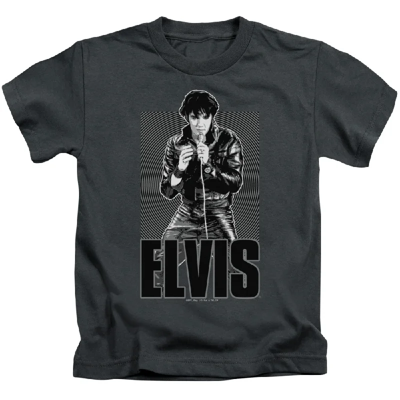 Friends and Family Sale Elvis Presley Boys T-Shirt Leather Jacket Charcoal Tee