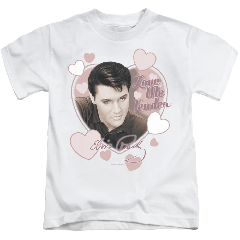 Limited Stock Elvis Presley Boys T-Shirt Love Me Tender White Tee