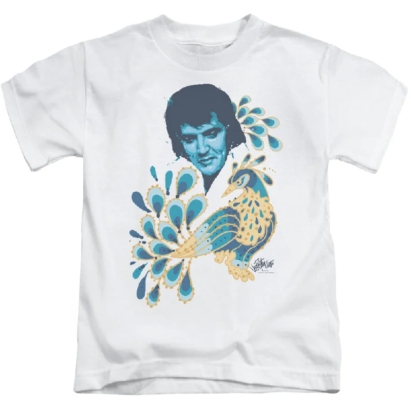 Huge Savings Elvis Presley Boys T-Shirt Peacock Suit White Tee