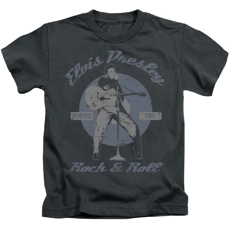 Savings Galore Elvis Presley Boys T-Shirt Rock and Roll Charcoal Tee