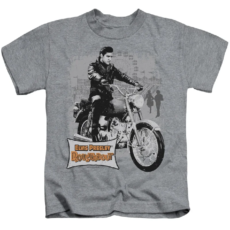 Bargain Blast Elvis Presley Boys T-Shirt Roustabout Athletic Heather Tee
