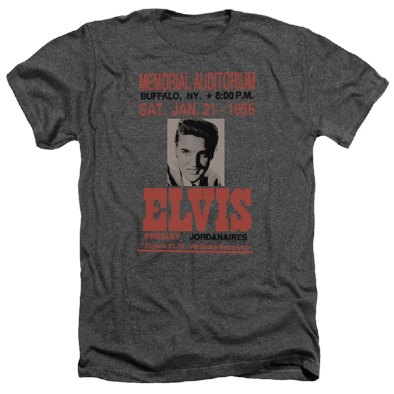 Blowout Sale Elvis Presley Heather T-Shirt Buffalo 1956 Charcoal Tee