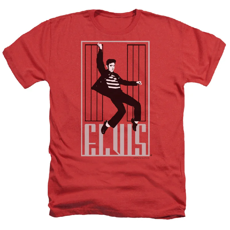 Warehouse Sale Elvis Presley Heather T-Shirt Dancing Jailhouse Rock Red Tee