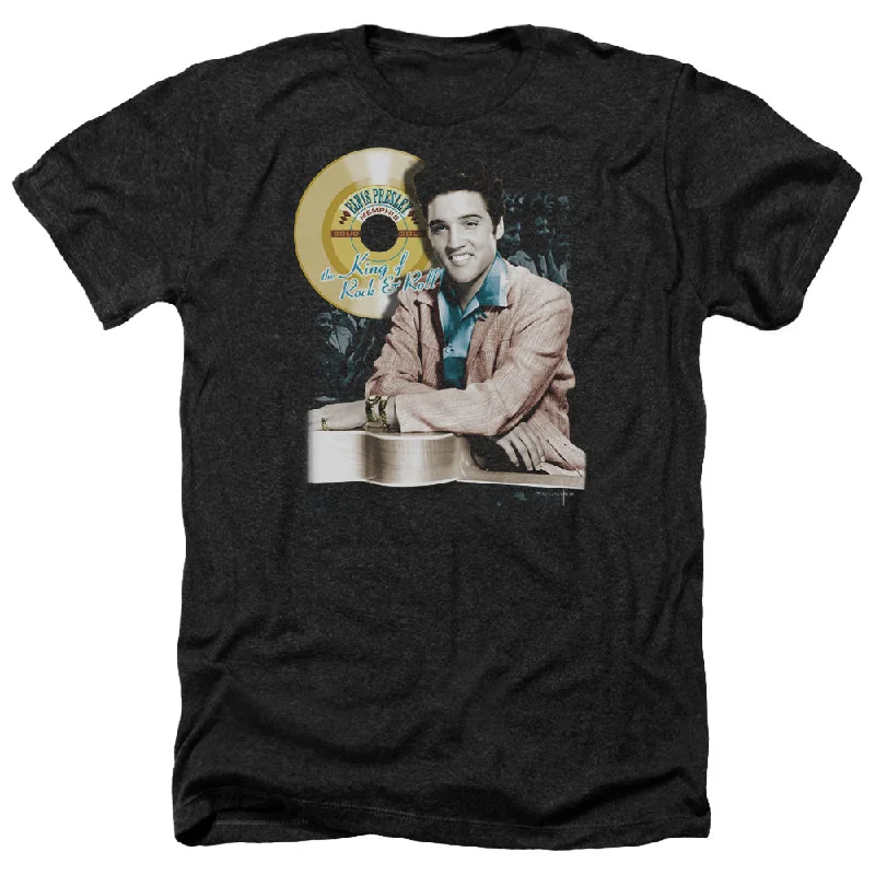 Special Price Elvis Presley Heather T-Shirt Golden Records Black Tee