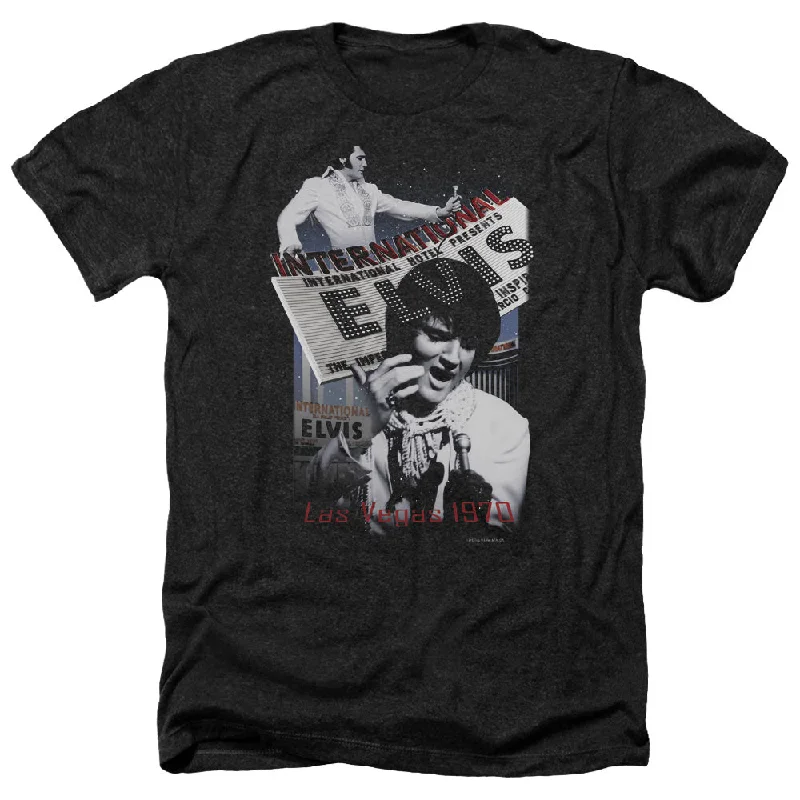 Best Seller Elvis Presley Heather T-Shirt International Hotel Black Tee